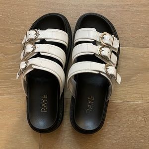 RAYE white sandals!! Size 7